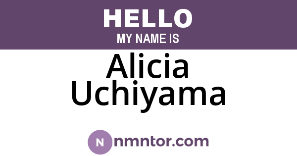 Alicia Uchiyama
