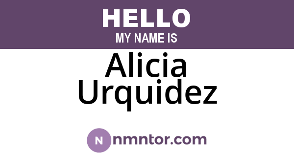 Alicia Urquidez