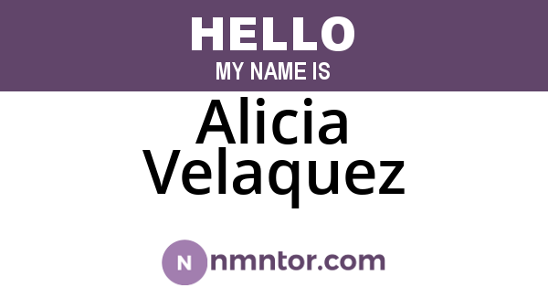 Alicia Velaquez
