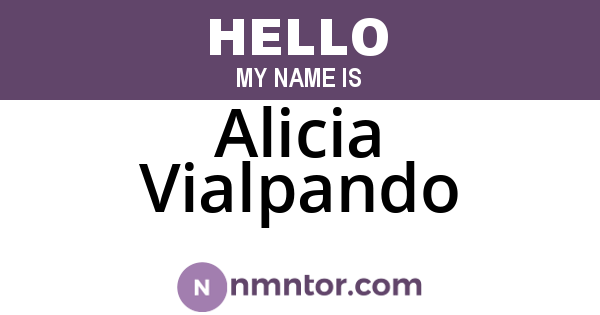 Alicia Vialpando