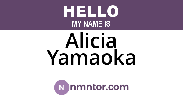Alicia Yamaoka