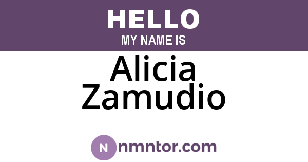 Alicia Zamudio