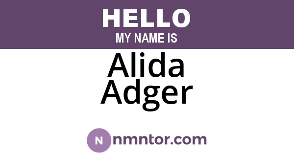 Alida Adger