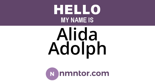 Alida Adolph