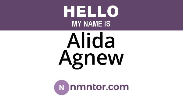 Alida Agnew