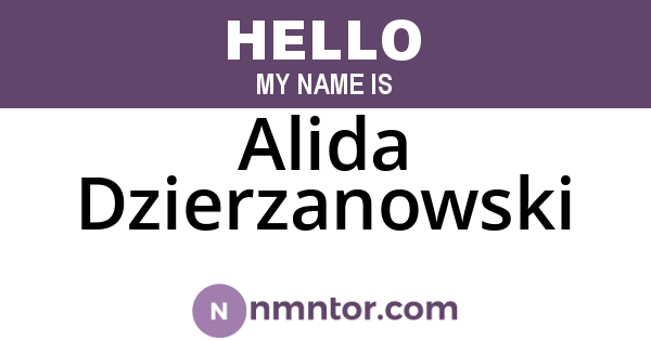 Alida Dzierzanowski