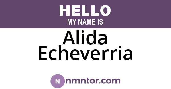 Alida Echeverria
