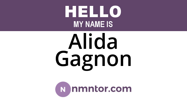 Alida Gagnon