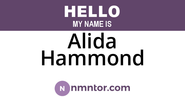 Alida Hammond