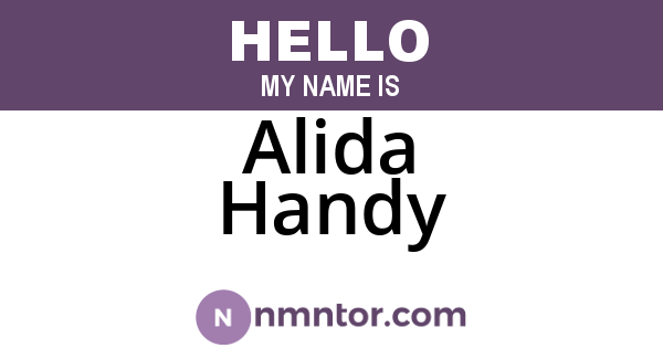 Alida Handy
