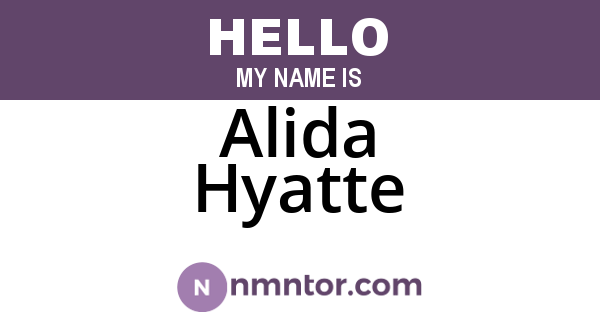 Alida Hyatte