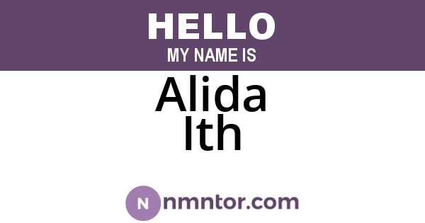 Alida Ith