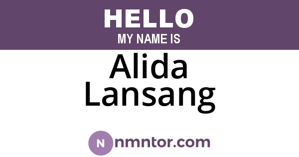 Alida Lansang