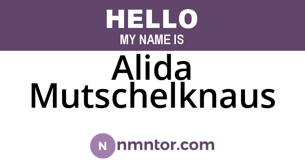 Alida Mutschelknaus