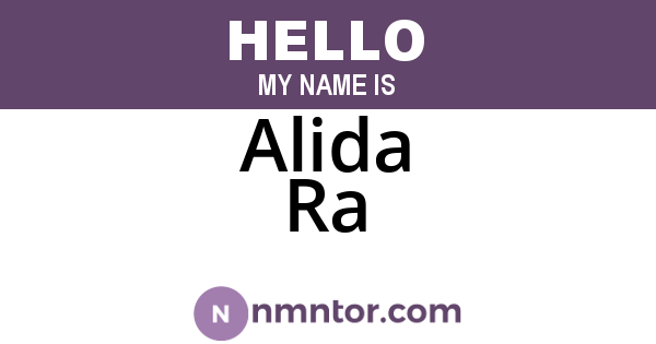 Alida Ra