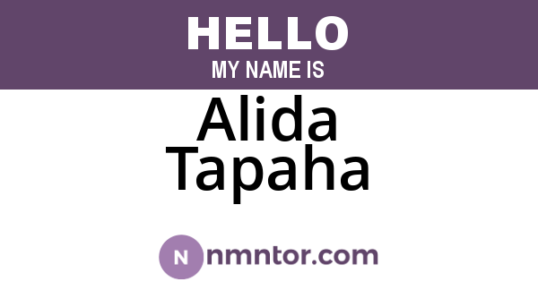 Alida Tapaha