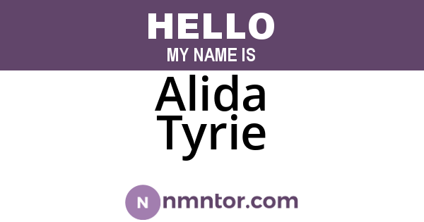 Alida Tyrie