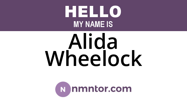Alida Wheelock