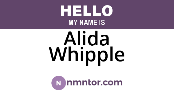 Alida Whipple