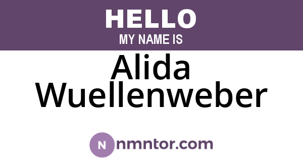 Alida Wuellenweber
