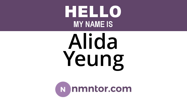 Alida Yeung