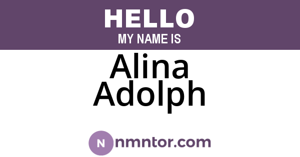 Alina Adolph