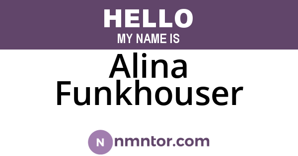 Alina Funkhouser