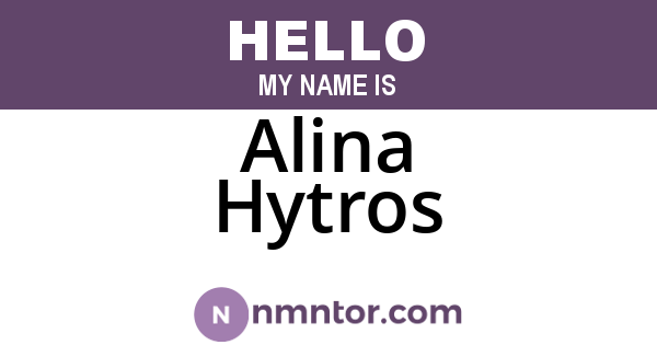 Alina Hytros