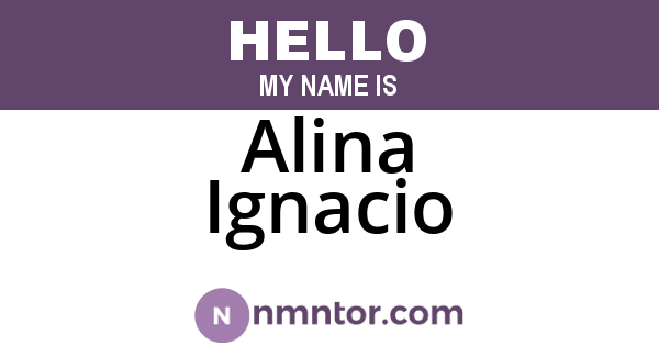 Alina Ignacio