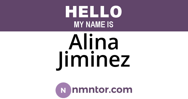 Alina Jiminez