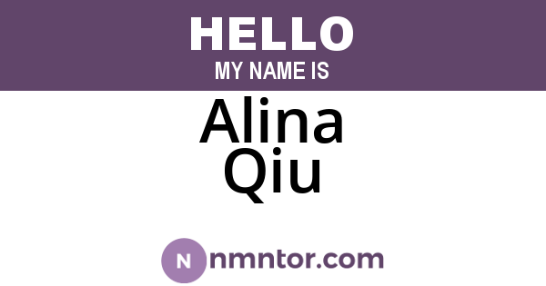 Alina Qiu