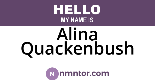 Alina Quackenbush