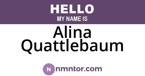 Alina Quattlebaum