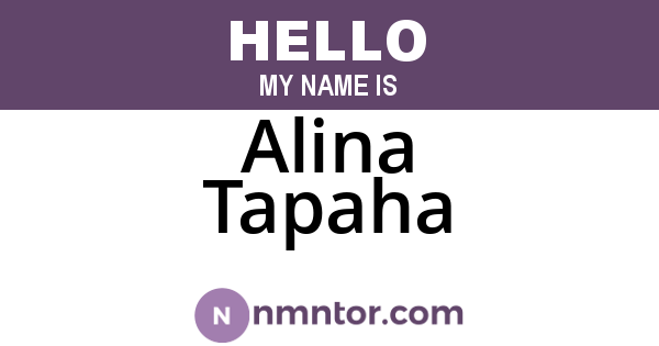 Alina Tapaha