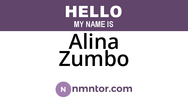 Alina Zumbo