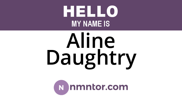 Aline Daughtry