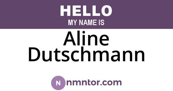 Aline Dutschmann