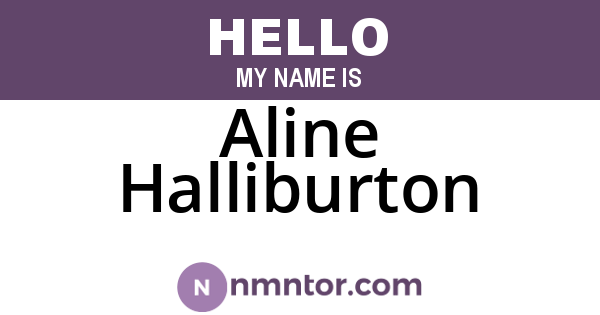 Aline Halliburton