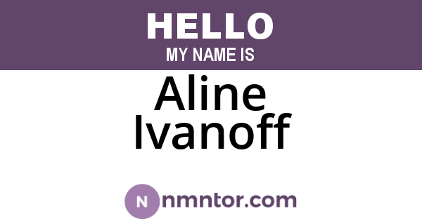 Aline Ivanoff