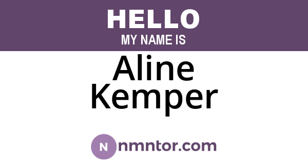 Aline Kemper