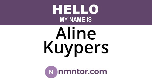 Aline Kuypers