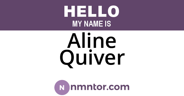 Aline Quiver