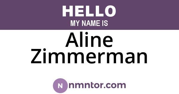 Aline Zimmerman
