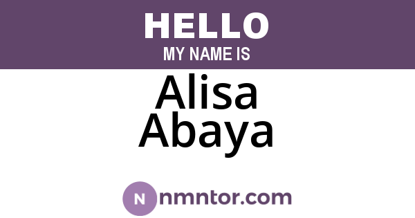 Alisa Abaya