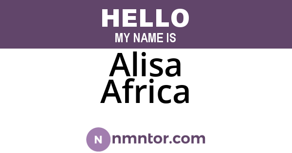 Alisa Africa