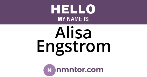 Alisa Engstrom