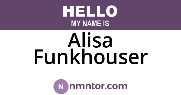Alisa Funkhouser