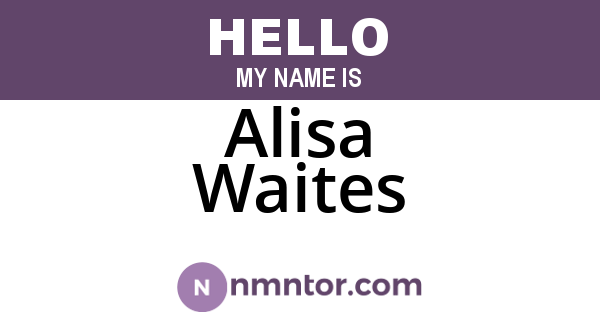 Alisa Waites