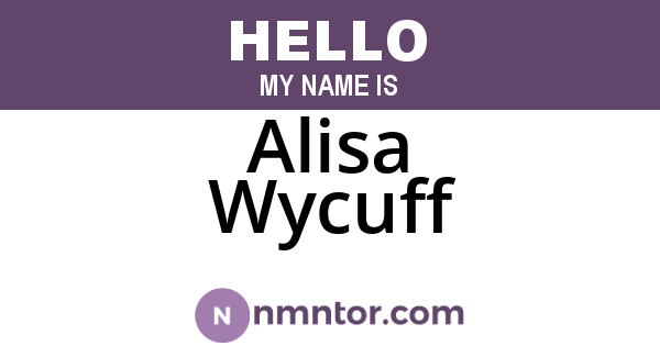 Alisa Wycuff