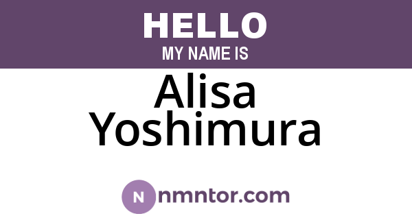Alisa Yoshimura